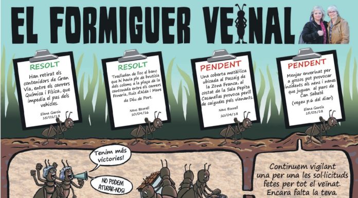 Les denúncies dels veïns de la Marina el mes d’abril