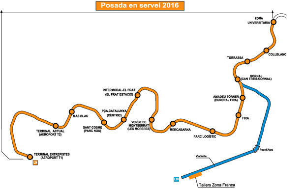 La L9 arribarà al Prat sense passar per La Marina