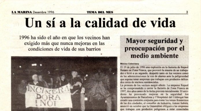 “Un sí a la qualitat de vida” (desembre, 1996)