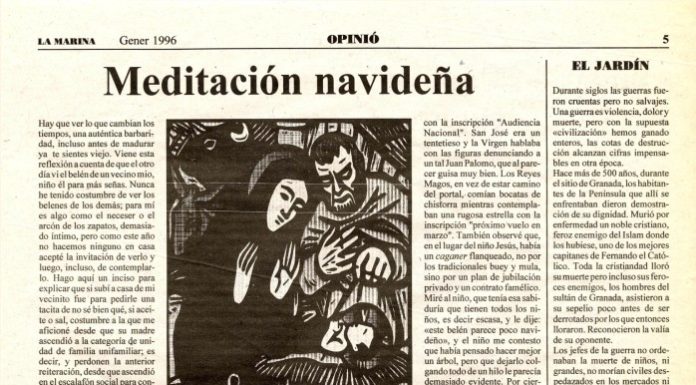 “Meditación navideña” (gener, 2006)