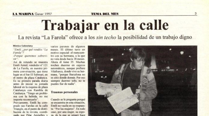 “Trabajar en la calle” (gener, 1997)