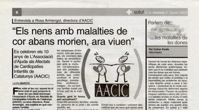“Els nens amb malalties de cor abans morien, ara viuen” (gener, 2005)