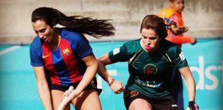 Carmen Dos Santos, veïna del barri, és jugadora d’hoquei herba al F.C.Barcelona des dels 8 anys