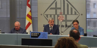 El nou Pla de Barris, 200 milions en 27 barris, entre els quals la Marina Jaume Collboni a la presentació del Pla de Barris