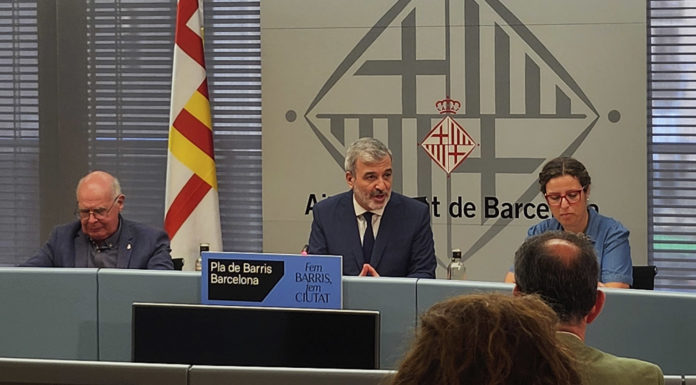El nou Pla de Barris, 200 milions en 27 barris, entre els quals la Marina Jaume Collboni a la presentació del Pla de Barris