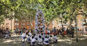 Falcons de Vilanova a la plaça Falset