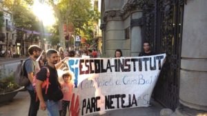 Les famílies del col·legi Cal Maiol rebutgen el parc de neteja a sota de la futura escola a Can Batlló