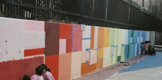 A Ramon Casas hem fet un mur especial Mur a l'escola Ramon Casas