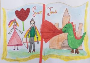 Els dibuixos del concurs “Dibuix infantil per Sant Jordi” s’exposen a la Casa del Rellotge