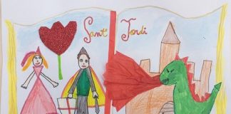 Els dibuixos del concurs “Dibuix infantil per Sant Jordi” s’exposen a la Casa del Rellotge