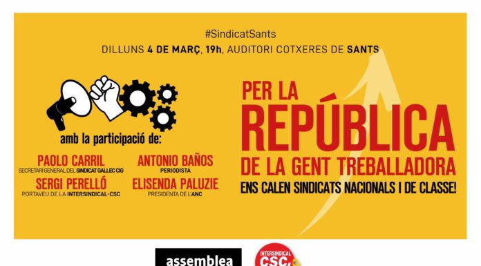 L’ANC organitza un acte per fomentar la sindicació