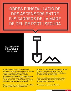 S’inicien les obres per a la construcció dels ascensors del Polvorí