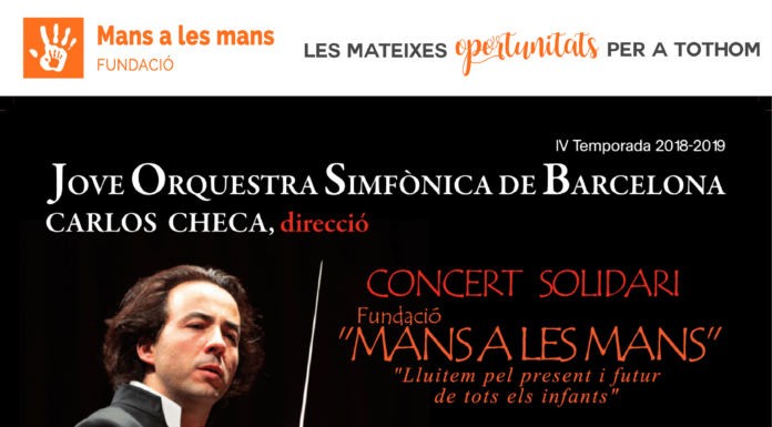 La Jove Orquestra Simfònica de Barcelona ofereix un concert solidari per a la Fundació “Mans a les mans”