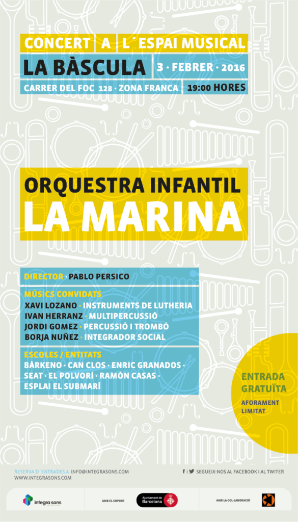 L’Orquestra de La Marina torna a La Bàscula amb un concert el 3 de febrer