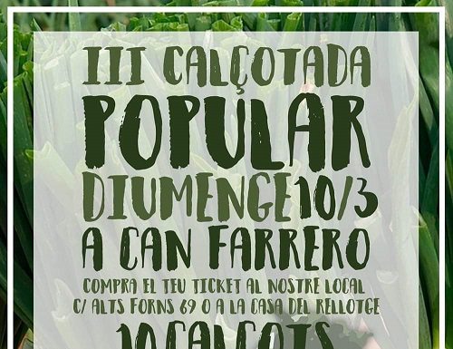 Un any més ja és aquí la calçotada popular