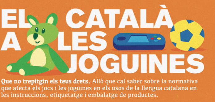 El català: molt camí a recórrer "El català a les joguines". Imatge de Plataforma per la Llengua