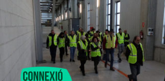 Veïns, entitats i la consellera Esther Pérez valoren la visita a les instal·lacions de la Línia 10 del Metro