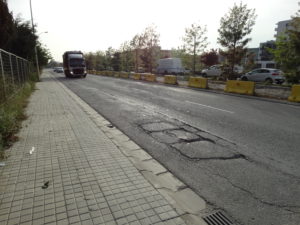 Els sots del carrer dels Motors s’asfaltaran a finals del mes de març