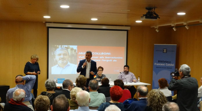 L’alcaldable del PSC, Jaume Collboni, presenta les seves propostes per al districte