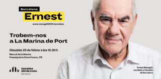 Ernest Maragall fa campanya avui a la Marina