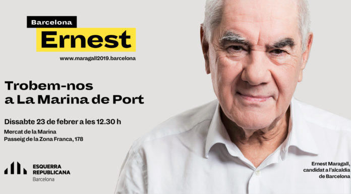 Ernest Maragall fa campanya avui a la Marina