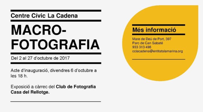 El Club de Fotografia Casa del Rellotge inaugura exposició al Centre Cívic La Cadena