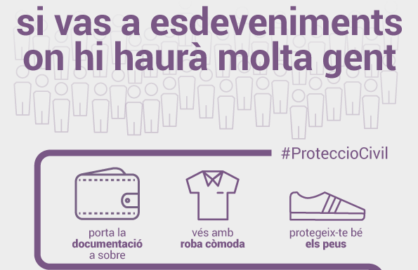 Consells a l’hora d’anar a esdeveniments multitudinaris