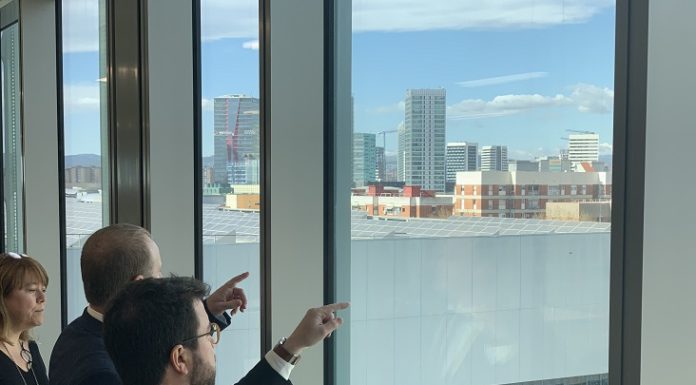 El vicepresident de la generalitat, Pere Aragonès visita el nou Districte Administratiu a La Marina