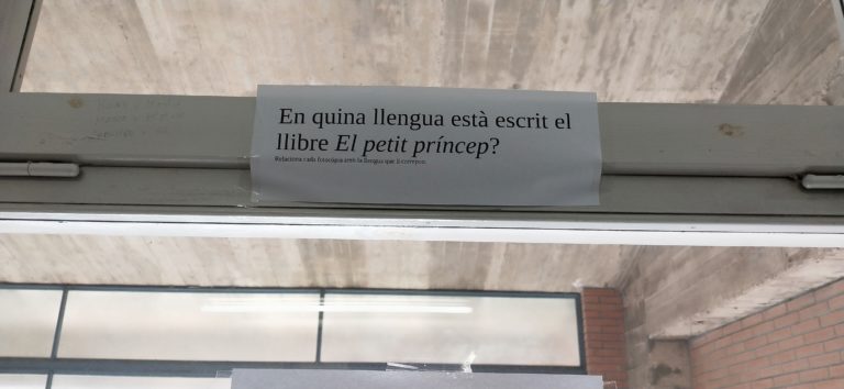 Efemèride del Dia Internacional de la Llengua Materna a l’Institut Montjuïc