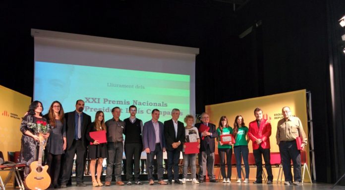 Lliurament dels XXI Premis Nacionals President Lluís Companys
