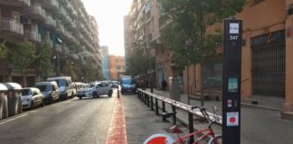 Dues setmanes després, l’estació de Bicing 347 torna a estar operativa