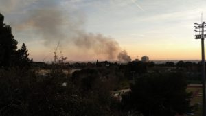 Incendi al museu de SEAT de la Zona Franca