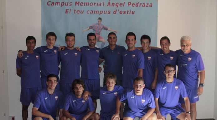 Jordi Masip visita l’Escola de Futbol Ángel Pedraza