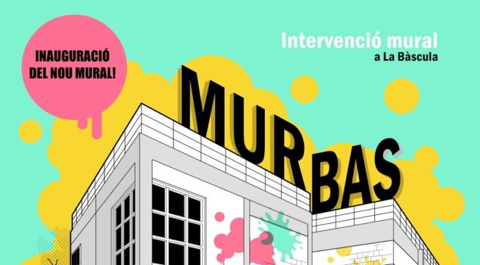 Nou mural a l’Espai Jove La Bàscula de la mà de l’artista El Rughi