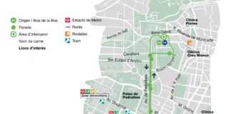 Recorregut i parades de la nova línia de bus V5
