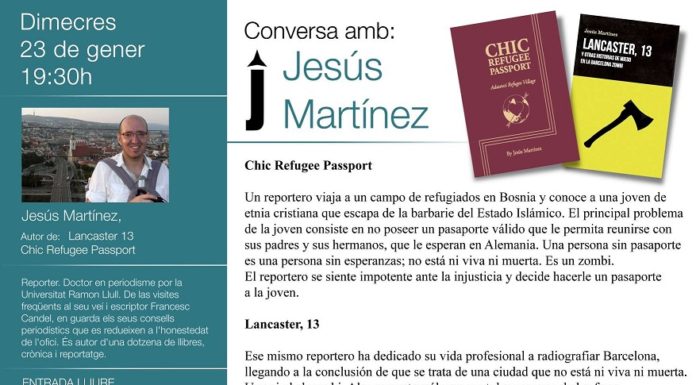 Jesús Martínez, trobada per conversar sobre els seus dos últims llibres