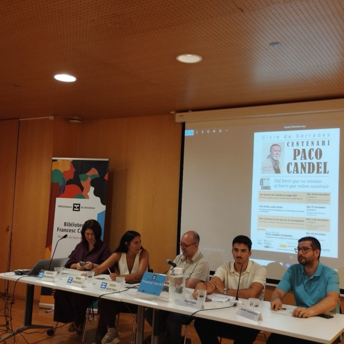Taula de la primera xerrada del Cicle del Centenari de Candel, 19.09.2025