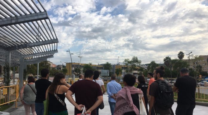 Les entitats de la Marina visiten el nou skatepark abans de la seva inauguració