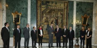El Rei rep el Comitè Executiu del CZFB amb motiu del centenari de l'entitat