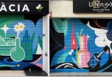 17 comerços de la Marina transformen les seves persianes en obres d’art El Disseny Endreça