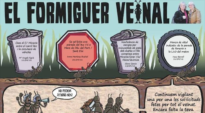 Les denúncies dels veïns de la Marina el mes d’octubre