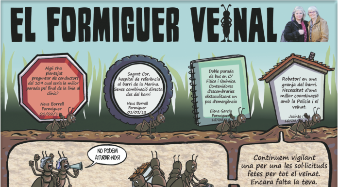 Les denúncies dels veïns de la Marina el mes de març