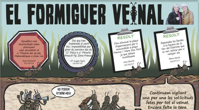 Les denúncies dels veïns de la Marina el mes de novembre