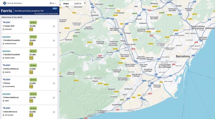 Un nou portal informatiu facilita l’embarcament als usuaris dels ferris que surten del Port de Barcelona