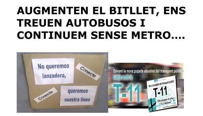 Segona concentració de veïns per un transport digne