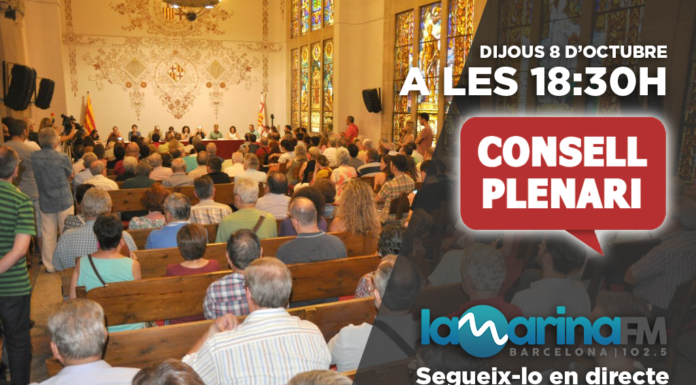 Aquest dijous 8 d’octubre Consell Plenari de Sants-Montjuïc