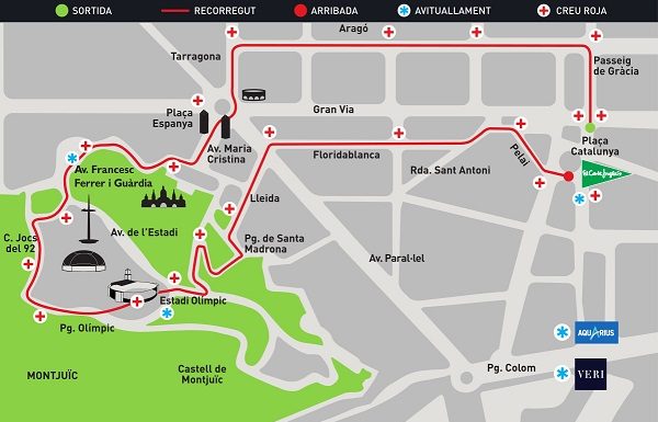 La cursa del Corte Inglés provoca talls en la circulació